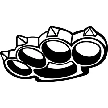 Samolepicí dekorace na vozidlo Samolepka boxer s trny na auto a motorku, tuning nálepka (5726)