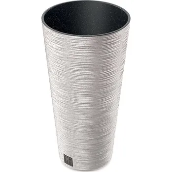 Květináč Prosperplast Furu Slim Eco Wood DFRH250W 25 cm