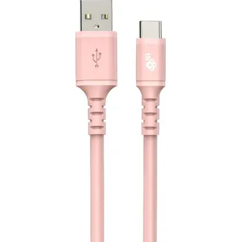 Datový kabel TB Touch USB-A - USB-C, růžový 1m AKTBXKUCMISI10P