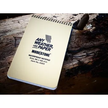 Voděodolný zápisník čtverečkovaný 96x148 mm, 30 listů - coyote, Modestone