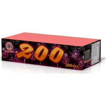 Zábavní pyrotechnika Pestrobarevný kompaktní ohňostroj 200 ran, průměr 20 mm (Kompaktní ohňostroj 200 ran)