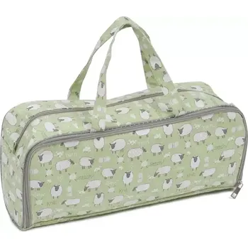 Organizér galanterie Taška na pletení a háčkování - Ovečky (Knitting Pin Bag with Pin Case Sheep)