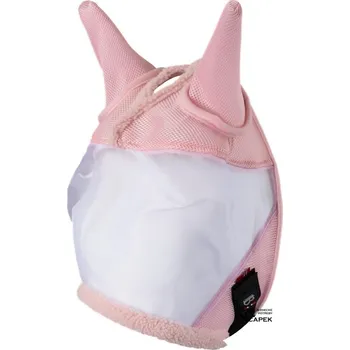 Koňská maska proti hmyzu Maska B-Vertigo -ROUGE REFLECTION- - Světle růžová - XL