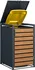 Přístřešek na popelnici Kryt na popelnici 987142 68 x 80 x 116,3 cm antracit/dřevo