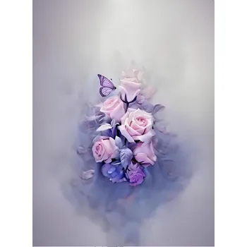 Panel - Úplet Růžové růže 80x60cm