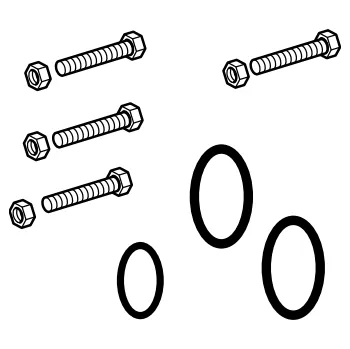 Filtrace vody Pentair Sada šroubů včetně o-kroužku pro připojení příruby s turbínou a přípojek Autotrol 255