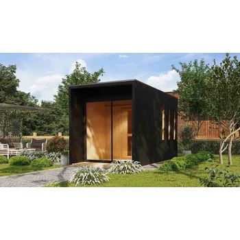Sauna KARIBU HOLZTECHNIK finská sauna KARIBU MIRAMAR (92843) černá LG3779