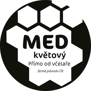 Etiketa na víčko - 5 transparentní - Med květový