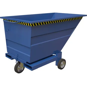 Venkovní odpadkový koš HTI Výklopný kontejner Manual, 600 litrů