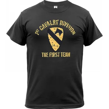 Pánské tričko FOSTEX® Tričko 1ST CAVALRY DIVISION černá