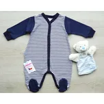 AMÁLKA Bavlněný overal, tmavé pruhy Velikost: 62