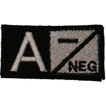 Módní doplněk Textilní krevní skupina A NEG - černá/bílá, Condor