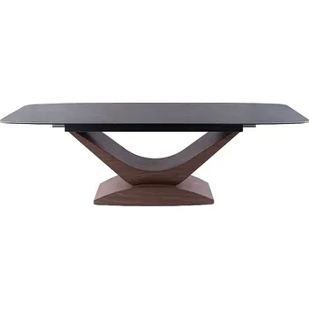 Jídelní stůl Jídelní stůl rozkládací DOBY CERAMIC šedá/ořech