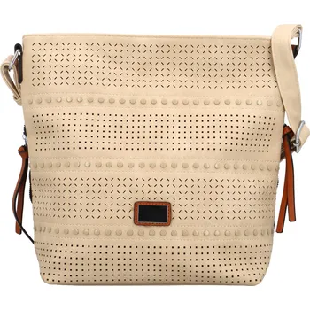 Kabelka Dámská crossbody kabelka béžová- Firenze Erchisa béžová