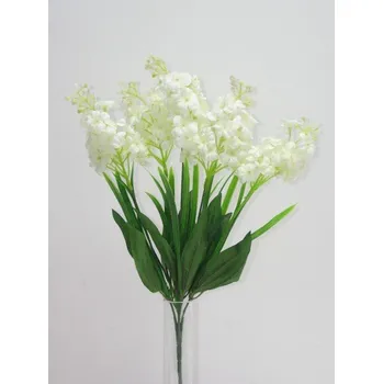 umělá květina Kytice hyacint 34 cm, bílá