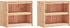 Kuchyňská skříňka Skříňka do venkovní kuchyně z masivního borového dřeva 2 police 106 x 55 x 92 cm 2 ks