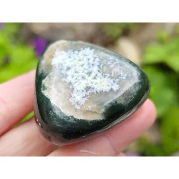 Přírodní kámen Leštěný kámen jaspis oceánový 83g