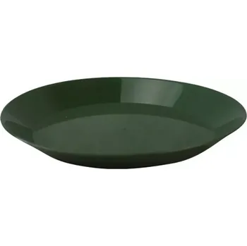 Talíř Talíř plastový zelený KOMBAT (Praktický lehký polypropylénový nerozbitný talíř, ideální pro kompingové stolování venku.)