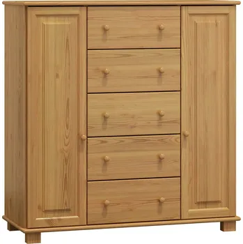 Komoda Max-i Komoda ze dřeva THOMASSEN NORE Zvolte barvu:: moření olše, Hloubka: 42 cm