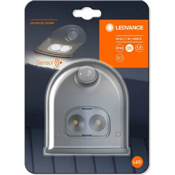 Venkovní osvětlení LEDVANCE Sv.LED šedé 0,5W, 40 lm, 4000K, světelný a pohybový senzor