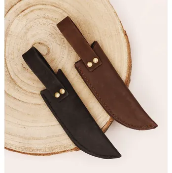 Kuchyňský nůž Pouzdro na nůž - hnědé se závěsem