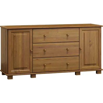 Komoda Max-i Komoda ze dřeva FREDRIKSEN NORE Zvolte barvu:: moření dub, Hloubka: 42 cm, Šířka: 136 cm