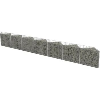 vidaXL Gabionová zeď z pozinkované oceli 50 x 100 mm
