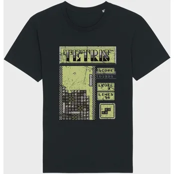 Pánské tričko Tetris - udržitelné ekologické tričko "Retro Print" - L