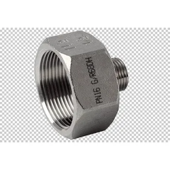 Spojovací materiál Neg.redukce, 1.4408, ISO 7-1R / ISO 228-1G, šestihranná, 1 1/4", BSP, 6/4"x5/4"