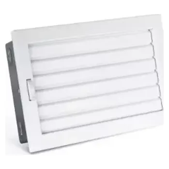 Větrací mřížka Karl - ventilační mřížka STYLE s uzavíratelnou žaluzií, bílá 200x145 mm