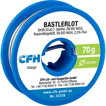 Páječka CFH Cínová pájka BL 329, ⌀ 2 mm, 70 g 52329
