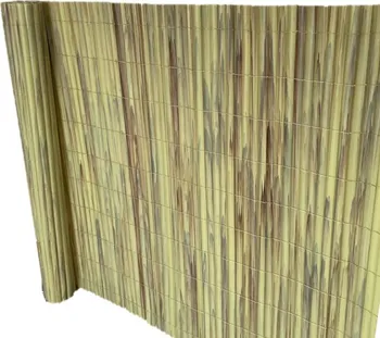 balkonová zástěna Minzo Umělý bambusový plot tmavě žíhaný 2 x 3 m