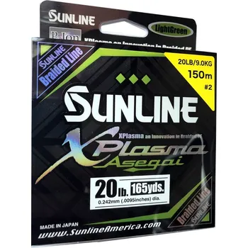 Sunline Šňůra XPlasma Asegai 150m 0,242mm 9kg LGR