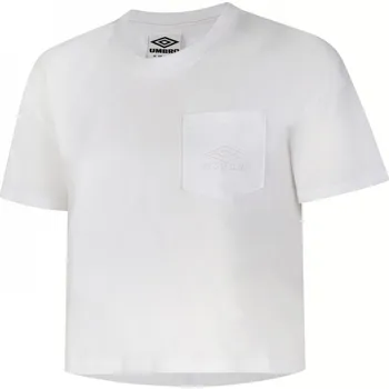 Dámské tričko Umbro Diamond Crop dámské tričko White/White 12 (M)