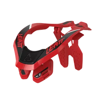 Motocyklový chránič hrudi a pátěře Chránič krční páteře na moto LEATT 4.5 NECK BRACEN barva červená velikost S / M - 7 až 14 let ( obvod hrudníku 82-94 cm ) (krční ortéza, ochranný nákrčník, chránič krku pro motokros, enduro a čtyřkolky)