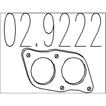 Těsnění výfuku Těsnění, výfuková trubka MTS 02.9222