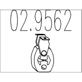 Tlumič výfuku Zarážka, tlumič výfuku MTS 02.9562