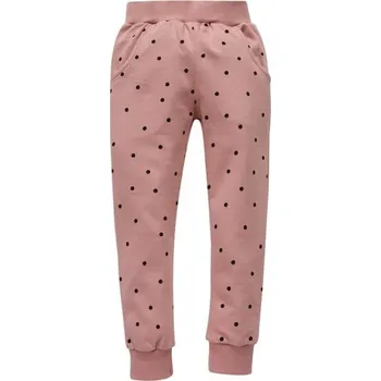 PINOKIO Tepláky Tres Bien puntíky STARORŮŽOVÁ - 62