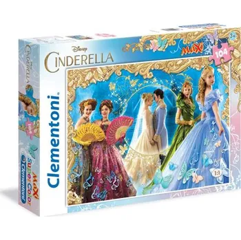 Puzzle Clementoni Puzzle 23687 Princezny CINDERELLA 104 dílků MAXI
