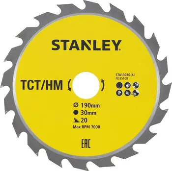 Pilový kotouč Pilový kotouč 190x30mm, 20 zubů STA13030 STANLEY
