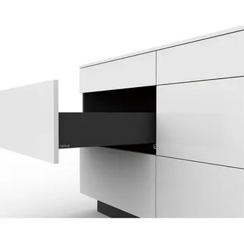 Nábytkové kování Cemux Zásuvka H BOX výška 116 mm - barva antracitová Jmenovitá délka [mm]: 400