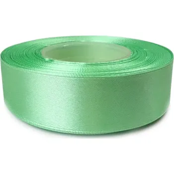 Stuha Saténová stuha pastelová zelená 25mm (Saténová stuha pastelová zelená 25mm)