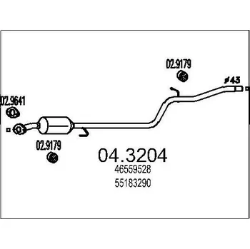 Katalyzátor Katalyzátor MTS 04.3204
