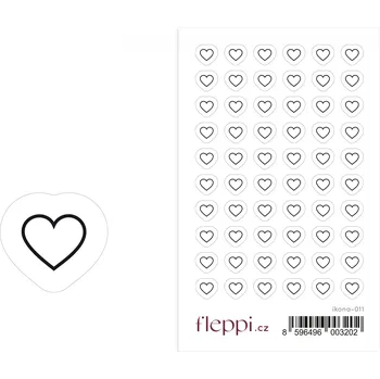 samolepka Fleppi Samolepky ikonky – Srdíčko
