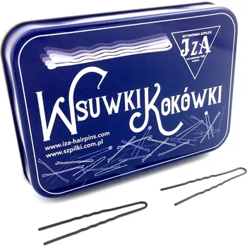 Vlásenky do vlasů profilované, barva černá P-B245 / B245M - 4,5 cm (matné, 20 ks + lesklé, 20 ks)