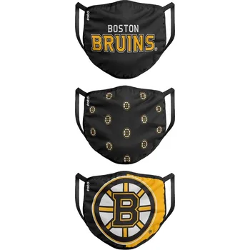 rouška Roušky Boston Bruins NHL FOCO - set 3 kusy Velikost: dospělá velikost