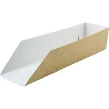 Jednorázové nádobí Think`n green Papírový tácek na hotdog 250/60/50mm 100ks