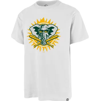 Pánská móda 47 Brand Pánské tričko Oakland Athletics MLB Cooperstown '47 ECHO Tee Velikost: L
