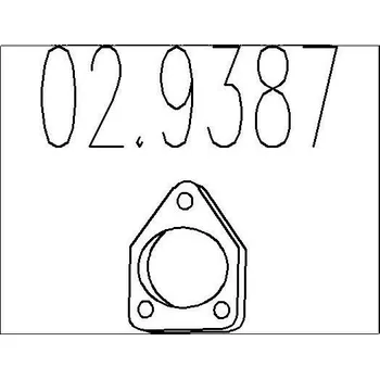 Těsnění výfuku Těsnění, výfuková trubka MTS 02.9387