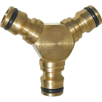 Zavlažovač Xtra tools Spojovací mezikus 3 rychlospojky mosaz